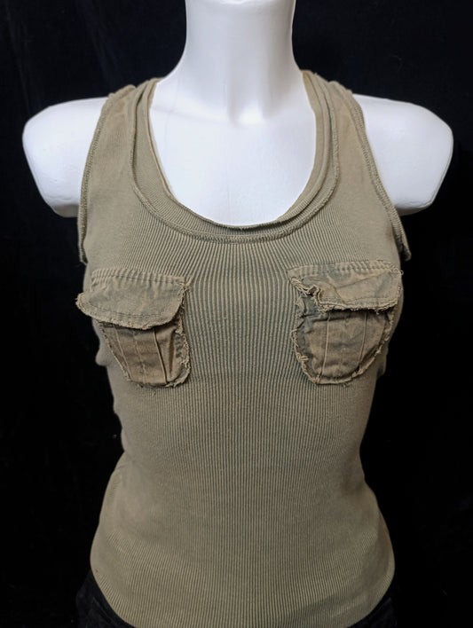 Y2K Pocket Top *ੈ✩‧₊˚