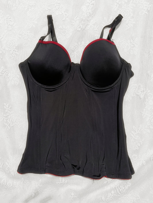 Red Trim Corset Top ♱
