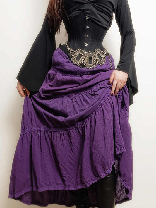 Purple Lace Maxi Skirt ˚☽˚.⋆