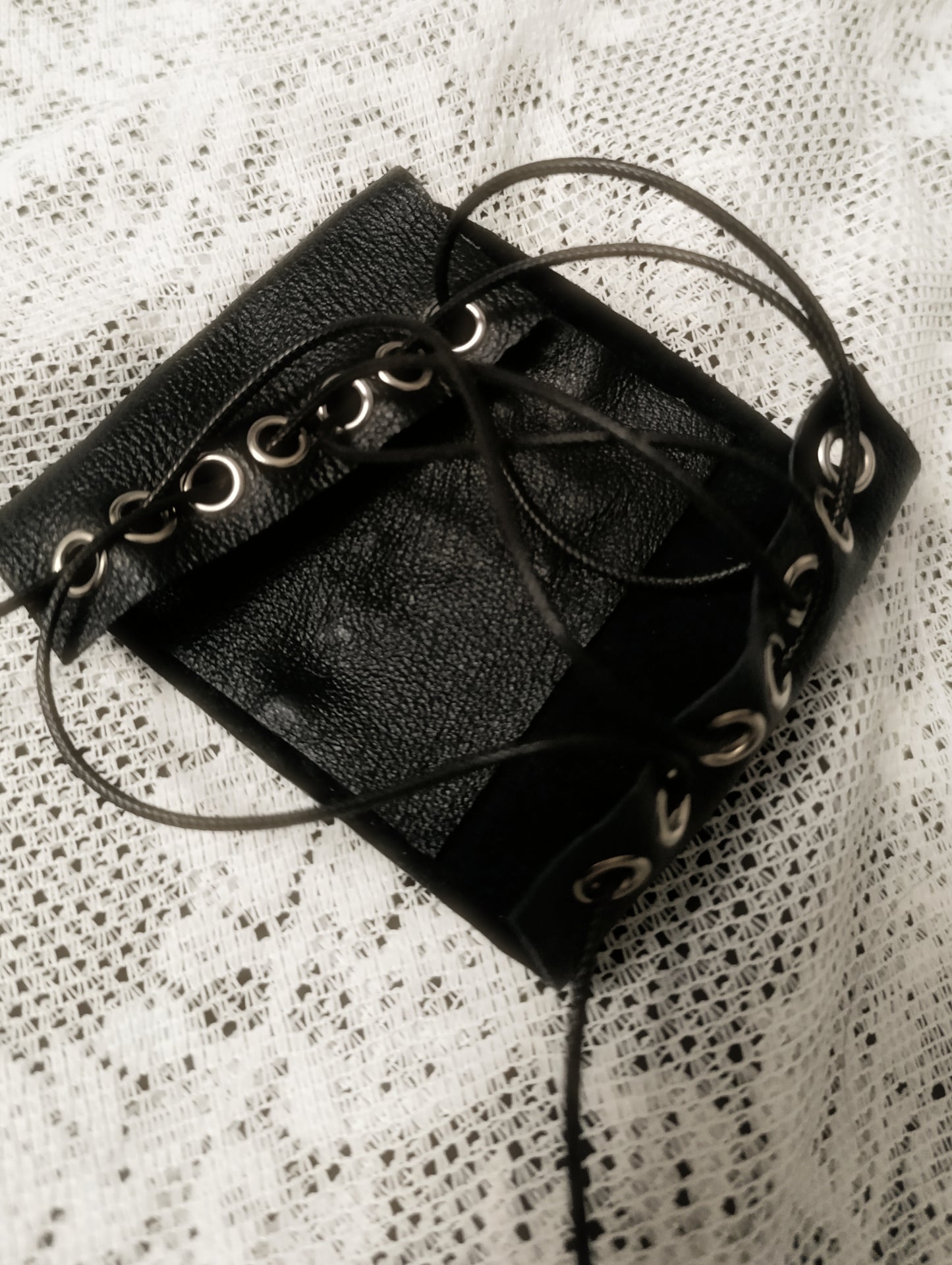 Leather Cross Bracelet ༺♰༻