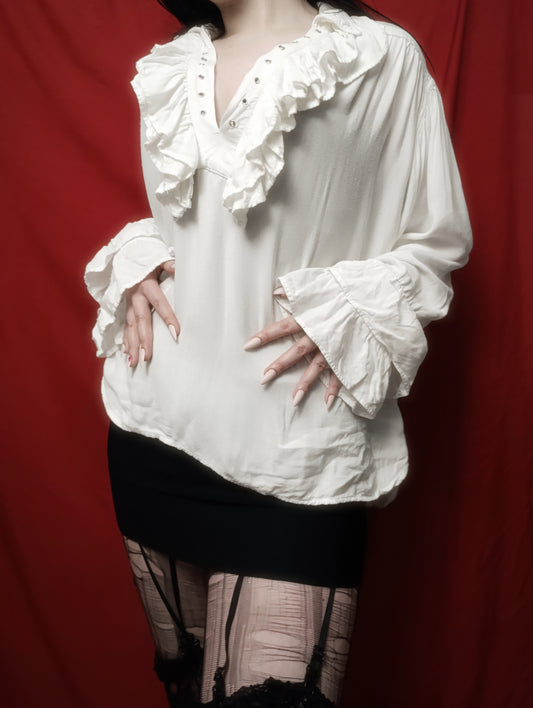 Vampire Ruffled Shirt ✞︎