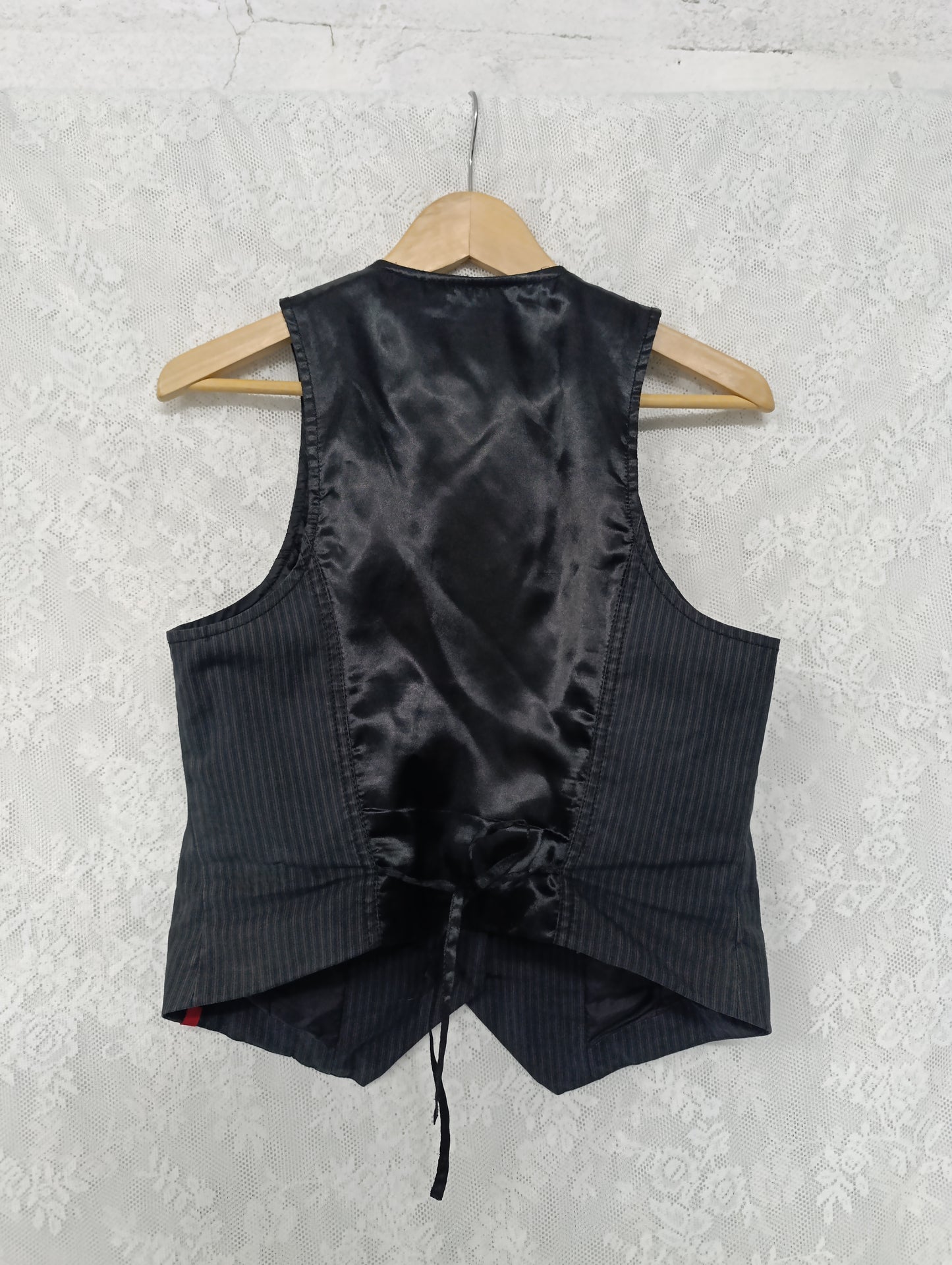 Striped Lace-Up Vest ✞︎