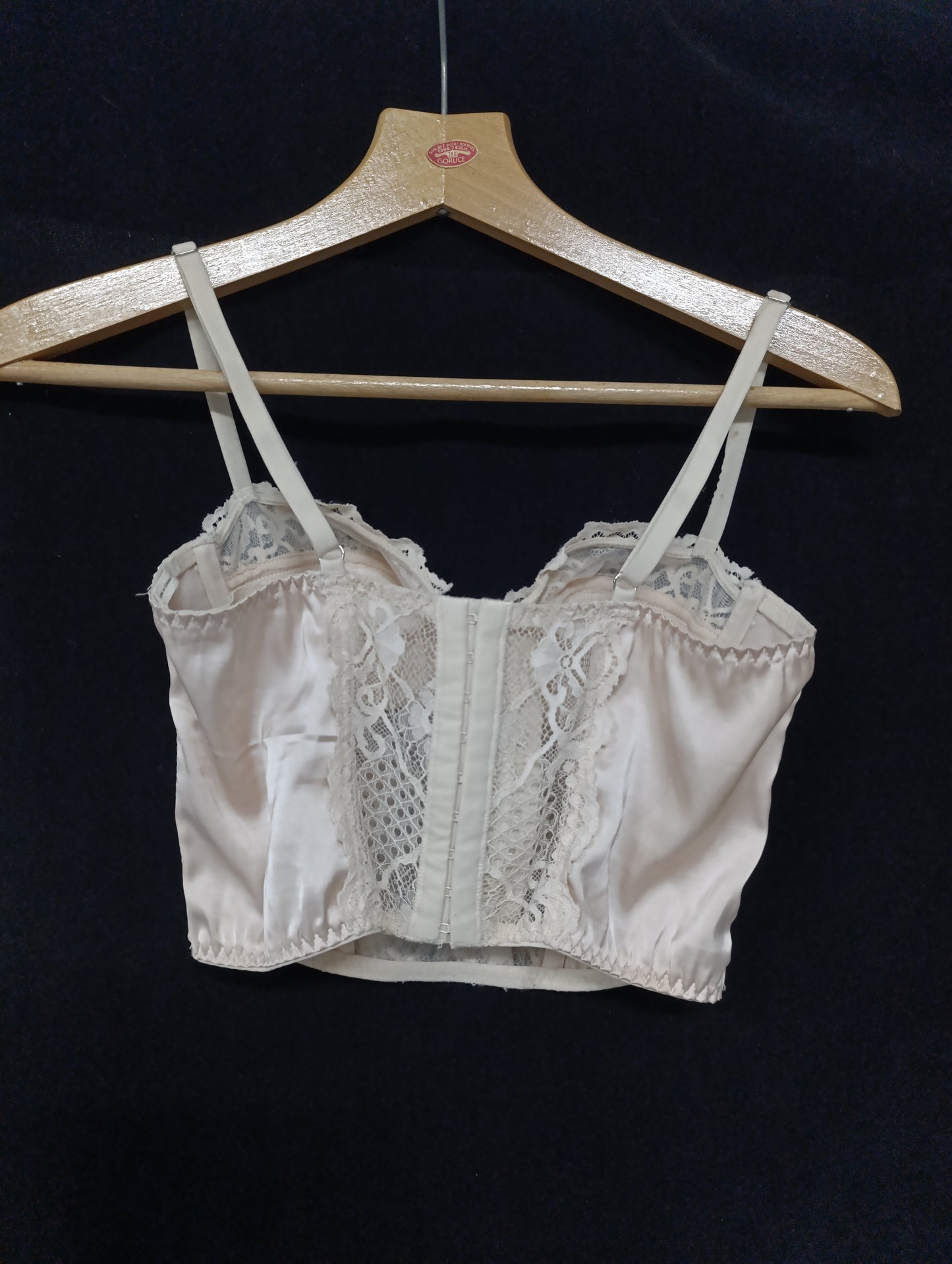Powder Pink Lace Corset Top 𝜗ৎ