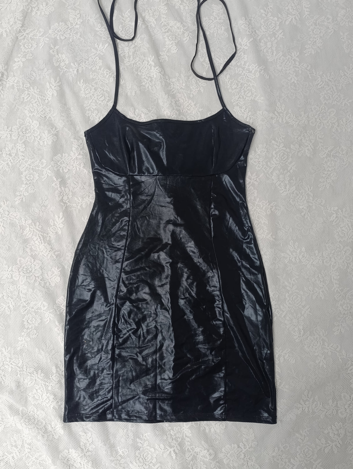 Vinyl Halter Mini Dress ⋆☥⋆