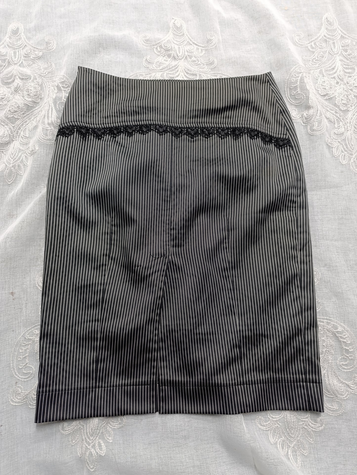 Pinstripe Pencil Skirt ⚓︎