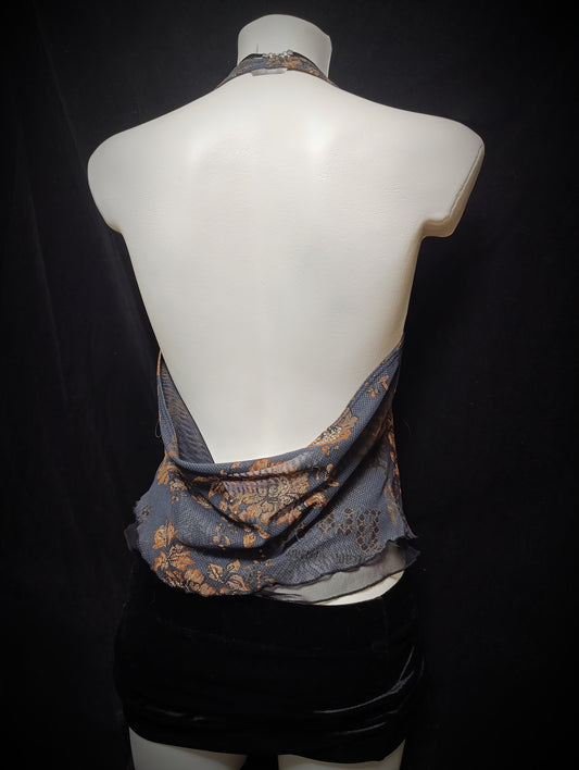 Halter top w wzory