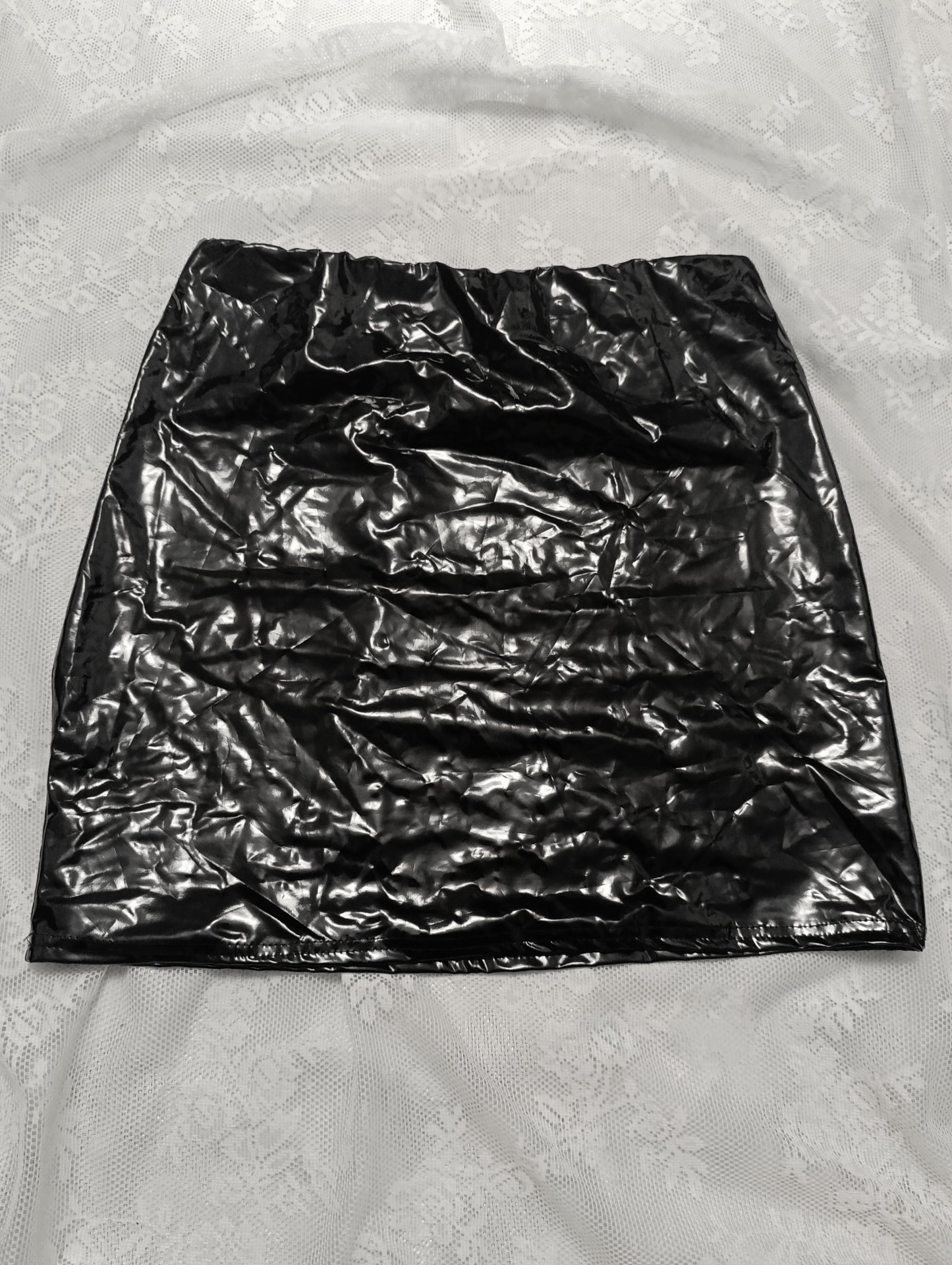 Klasyczna spódniczka z winylu XL