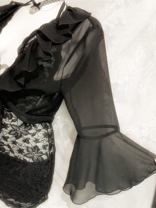 Sheer Mesh Bolero ✞︎