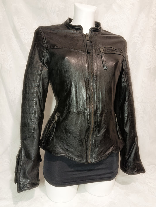 Nappa Leather Moto Jacket ✟