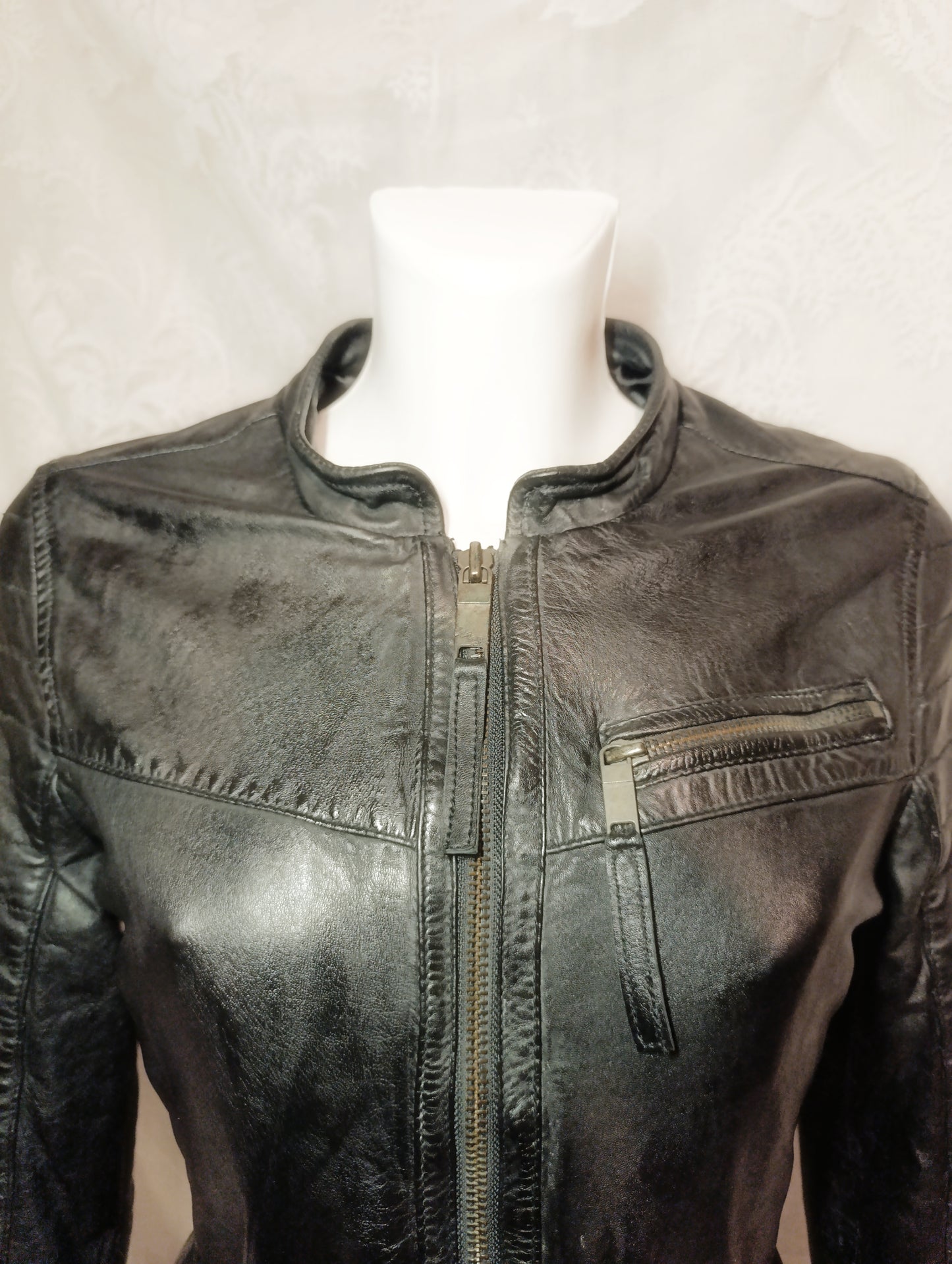 Nappa Leather Moto Jacket ✟