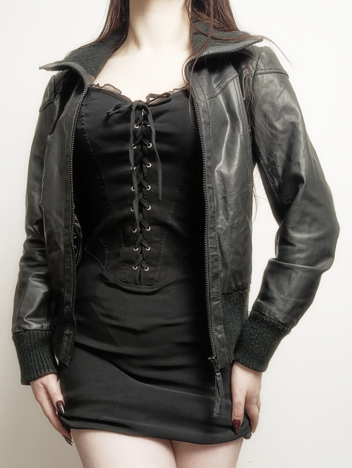 Motorcycle Leather Jacket ✟