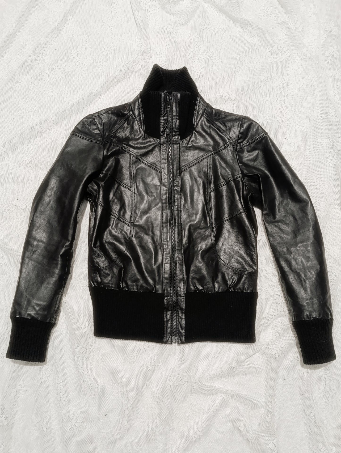 Motorcycle Leather Jacket ✟