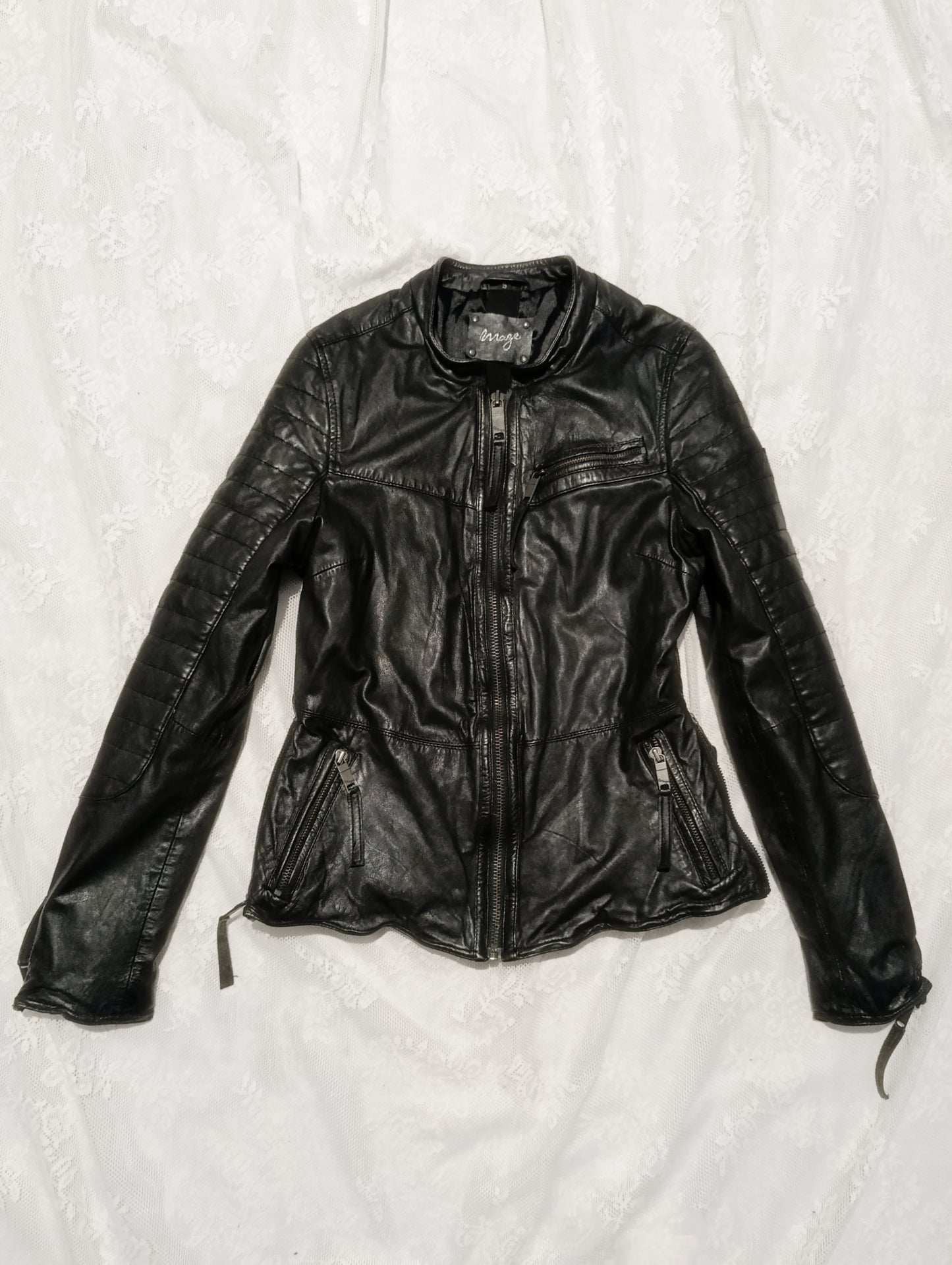 Nappa Leather Moto Jacket ✟