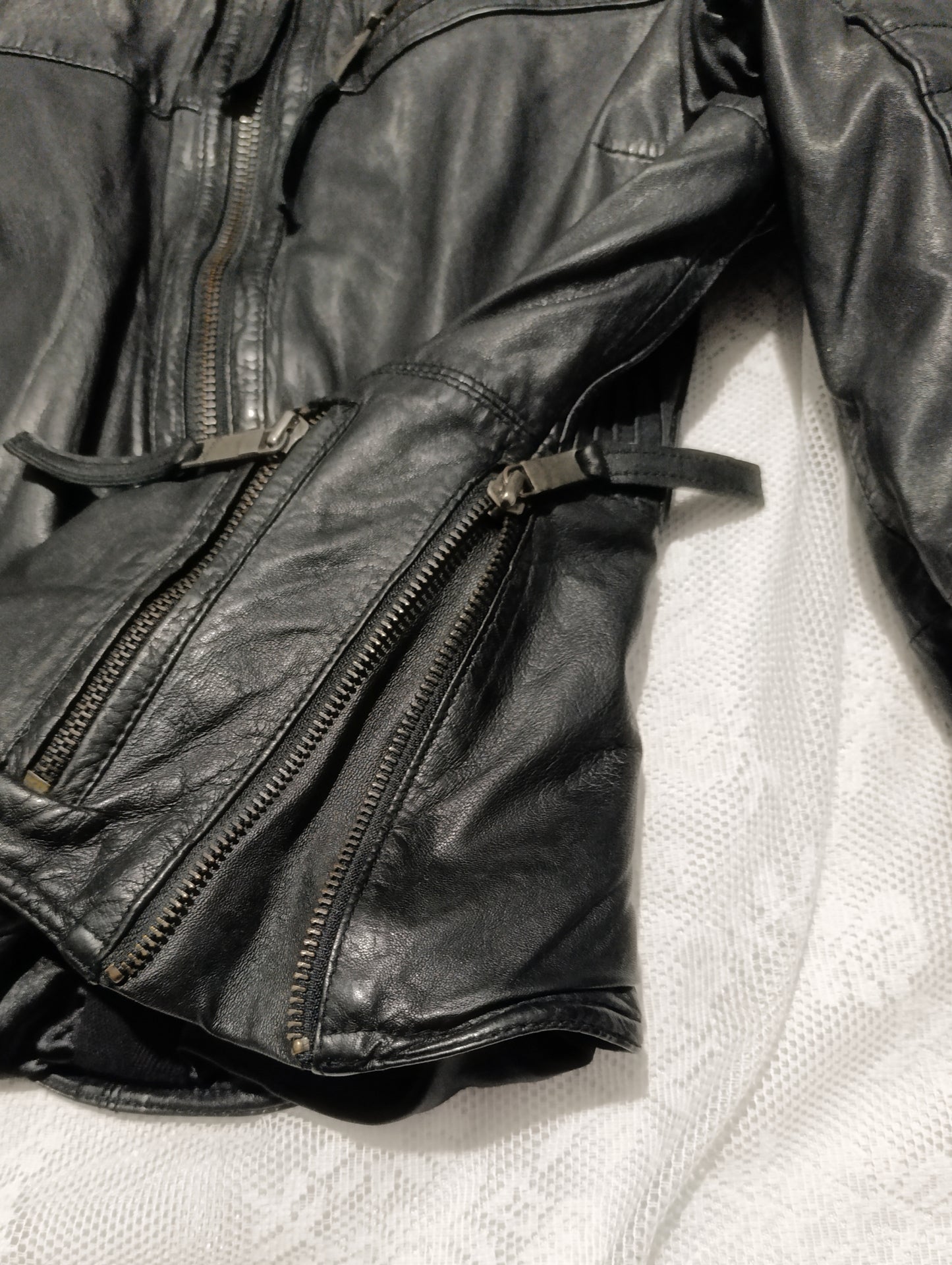 Nappa Leather Moto Jacket ✟