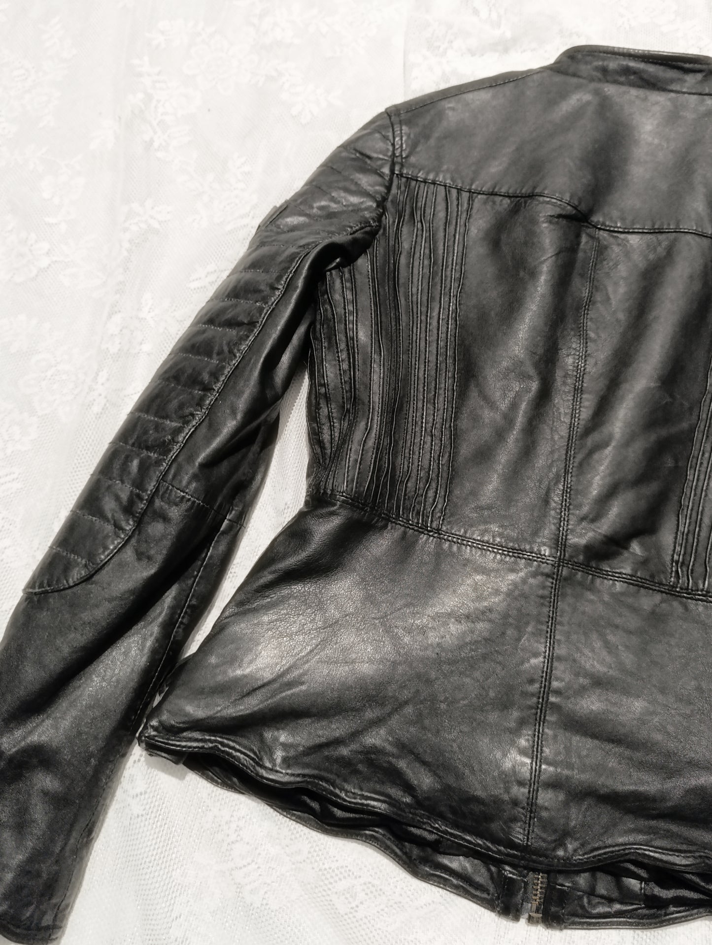 Nappa Leather Moto Jacket ✟