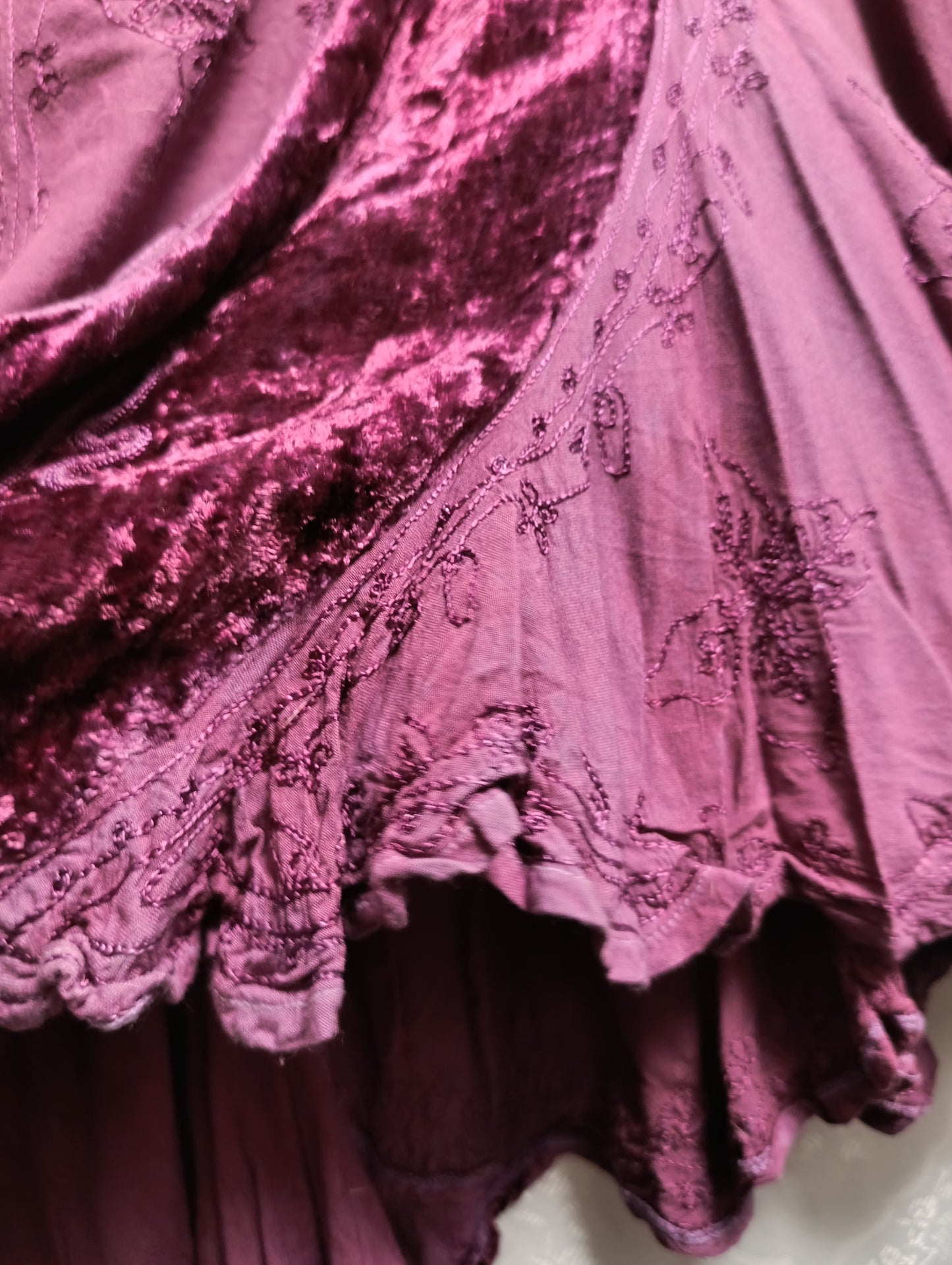 Whimsical Velvet Vintage Skirt ♡