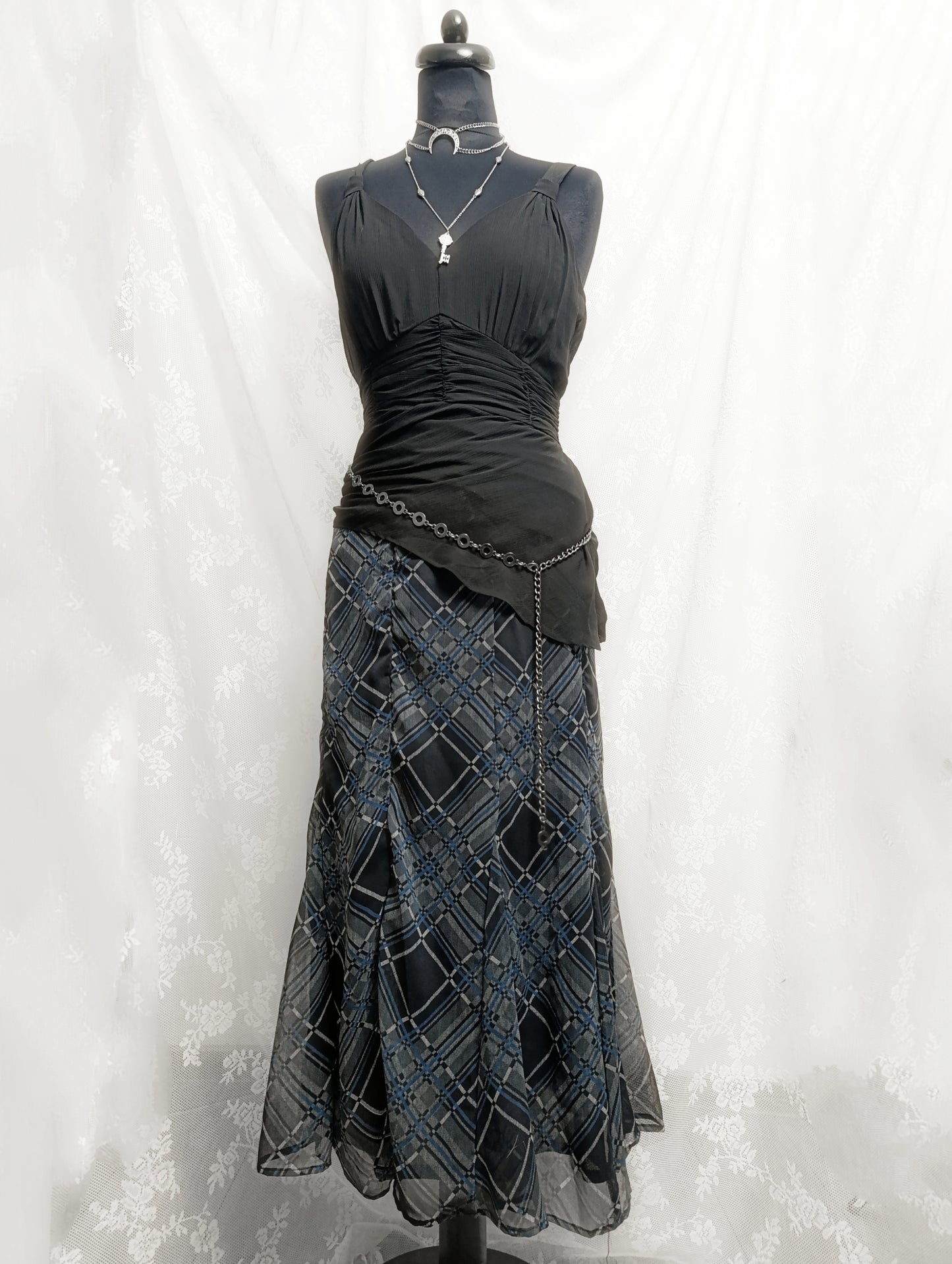 Plaid Vintage Skirt 𝜗ৎ