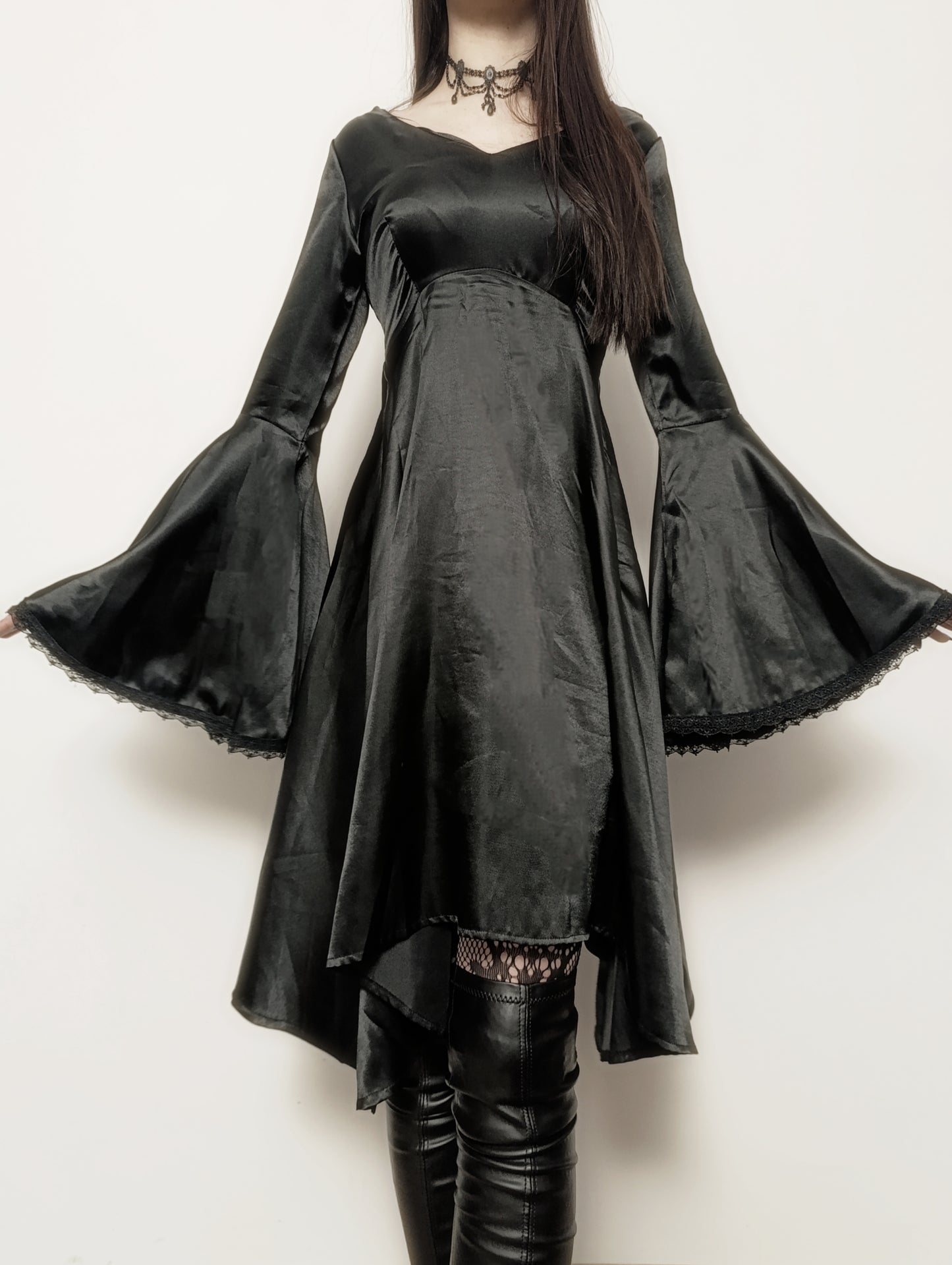 Satin Raven Dress ⋆☥⋆