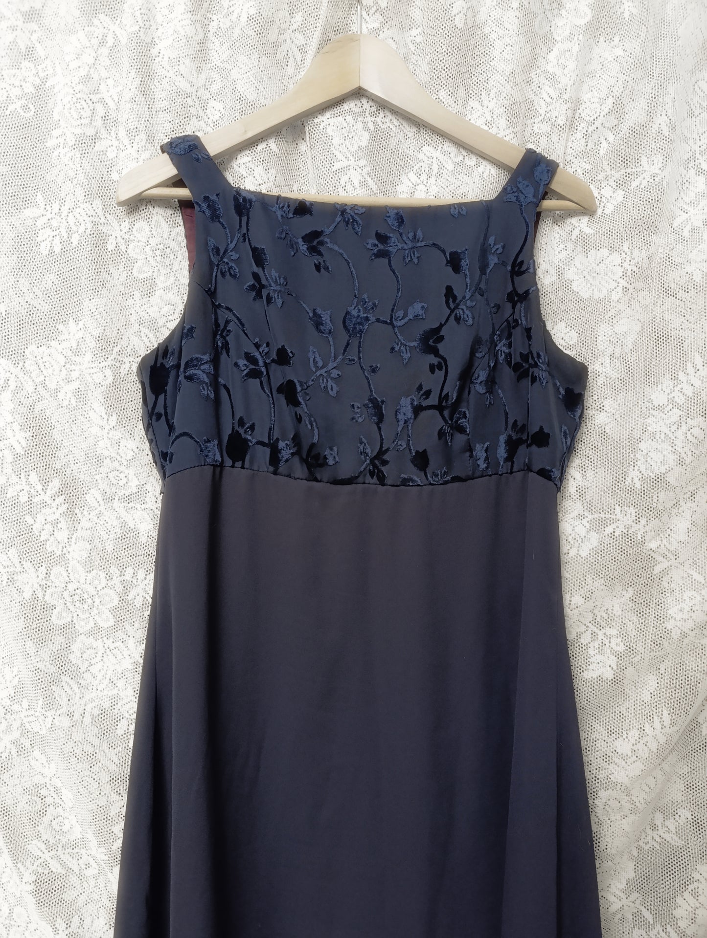 Navy Vintage Dress 𝜗ৎ