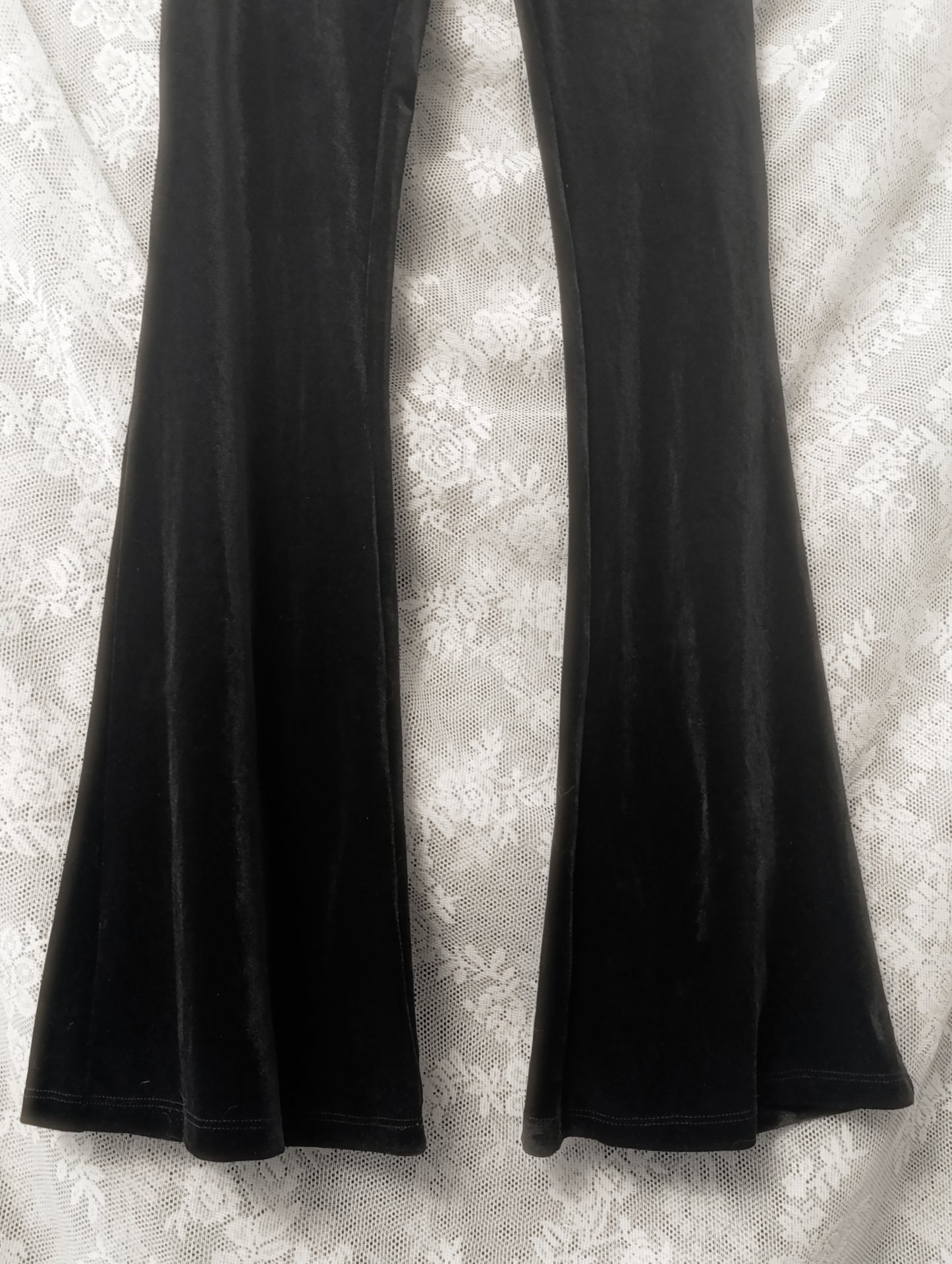 Velvet BellBottoms with Pentagram Chain ⛦