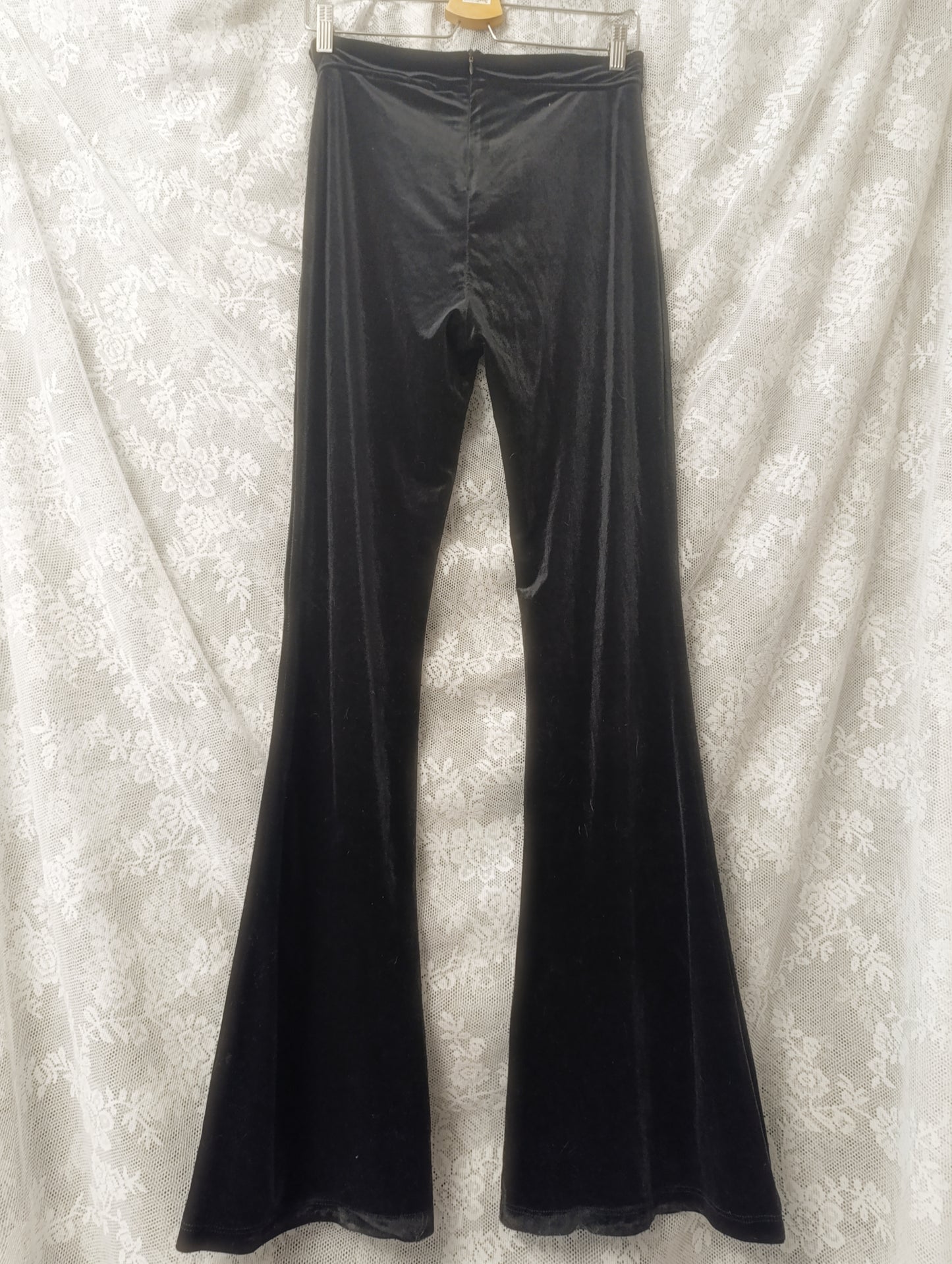 Velvet BellBottoms with Pentagram Chain ⛦