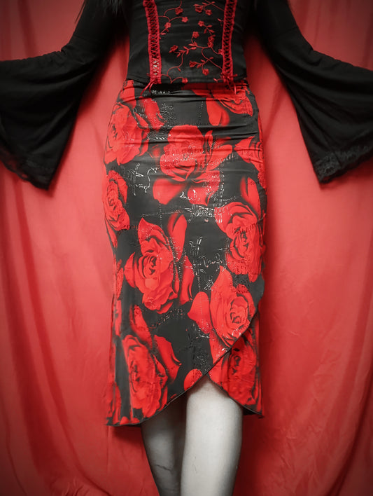 Y2K Rose Skirt ⊹₊⟡⋆