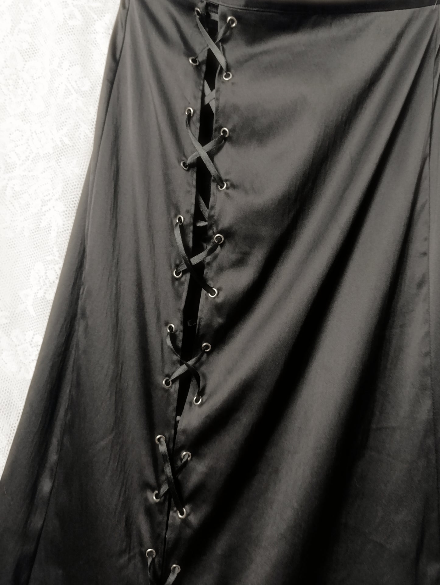 Lace-up Satin Skirt ⛦