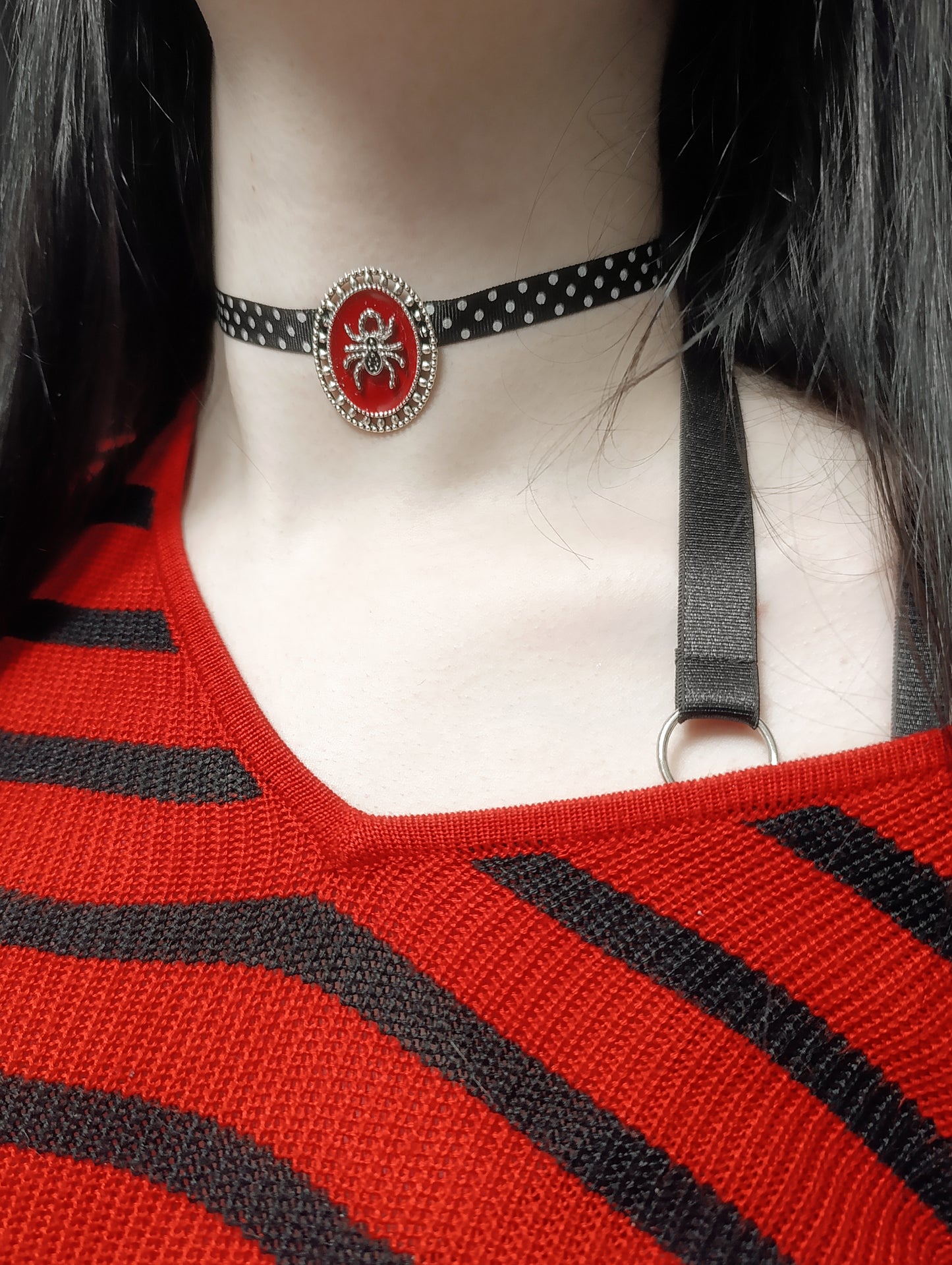 Gothabilly Spider Choker ⛦