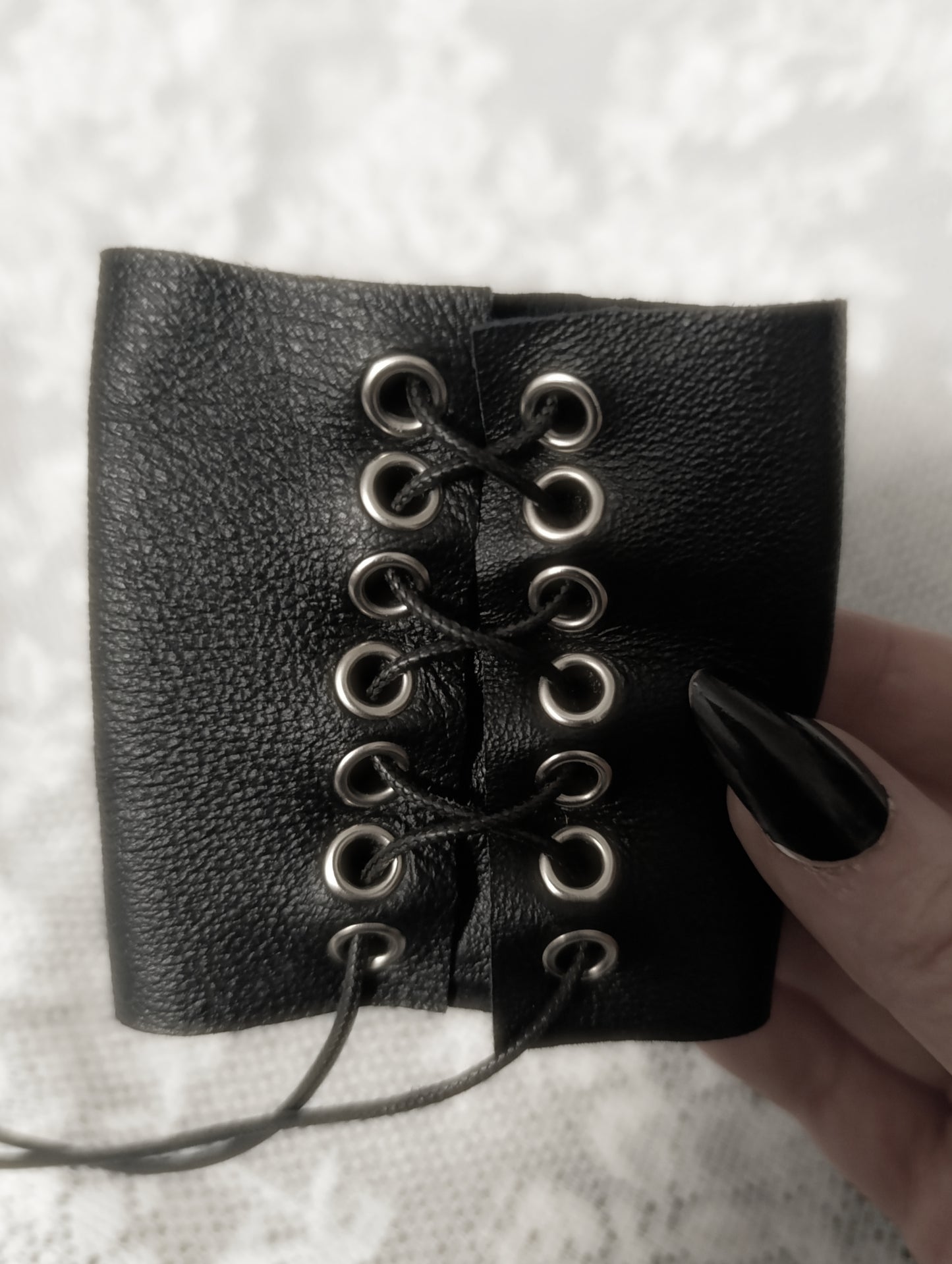 Leather Cross Bracelet ༺♰༻