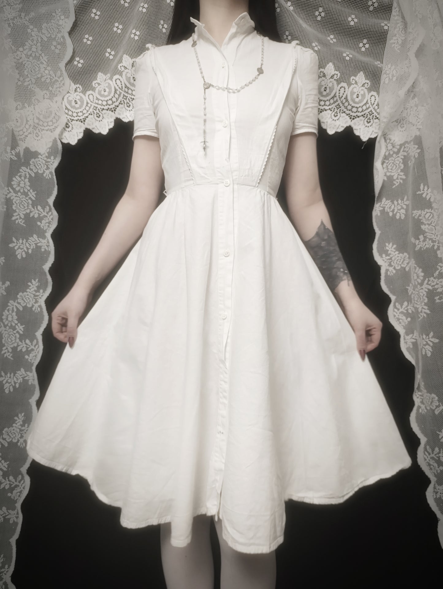 Vintage Ghost Dress 𓆩♱𓆪
