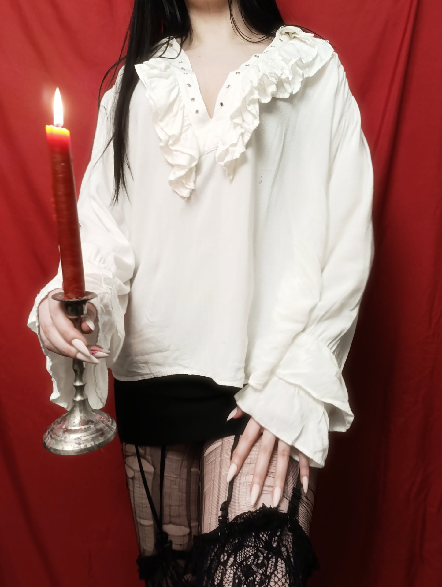 Vampire Ruffled Shirt ✞︎