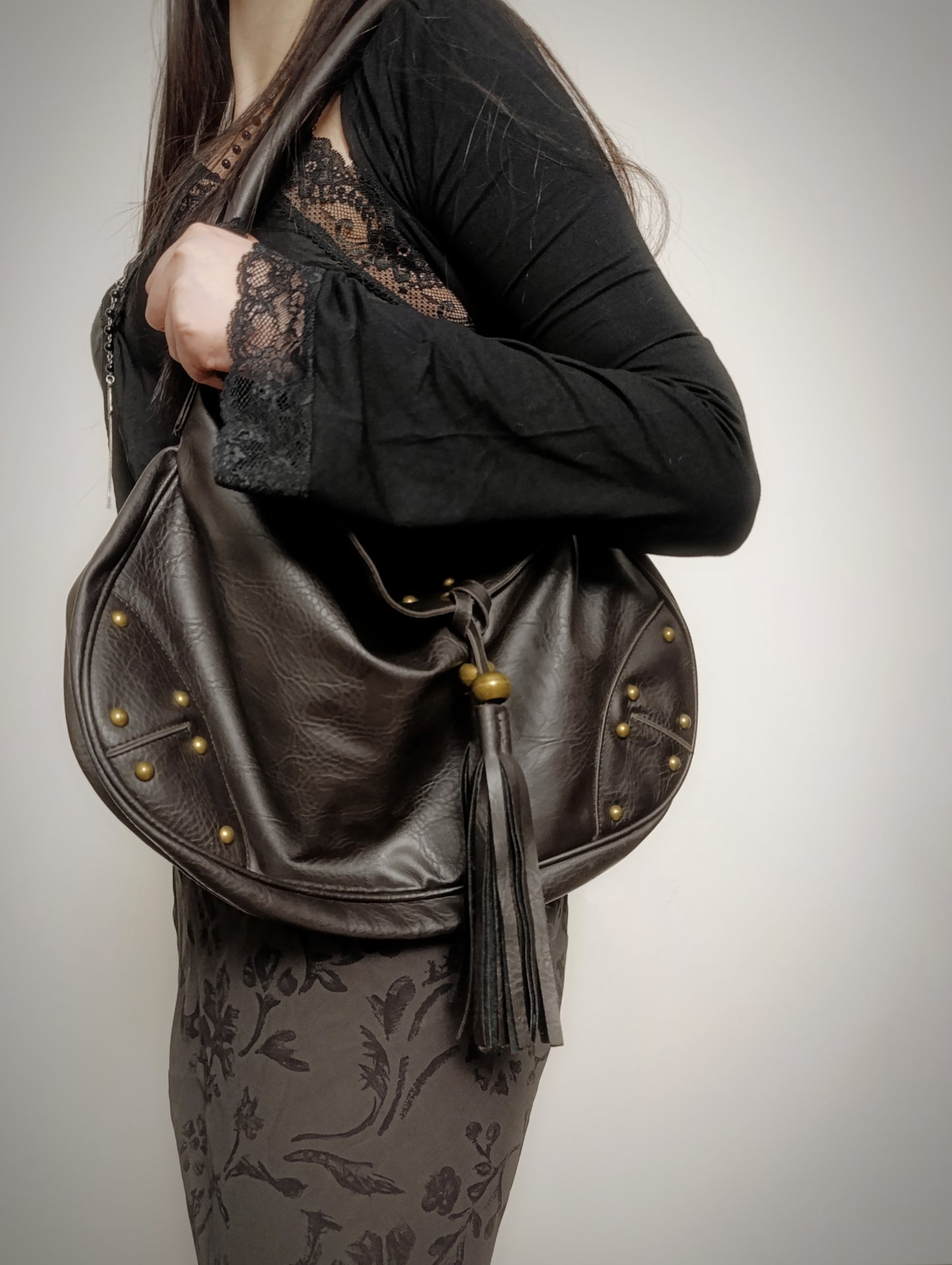 Brown Bag with Tassels ˗ˏˋ ★ ˎˊ˗