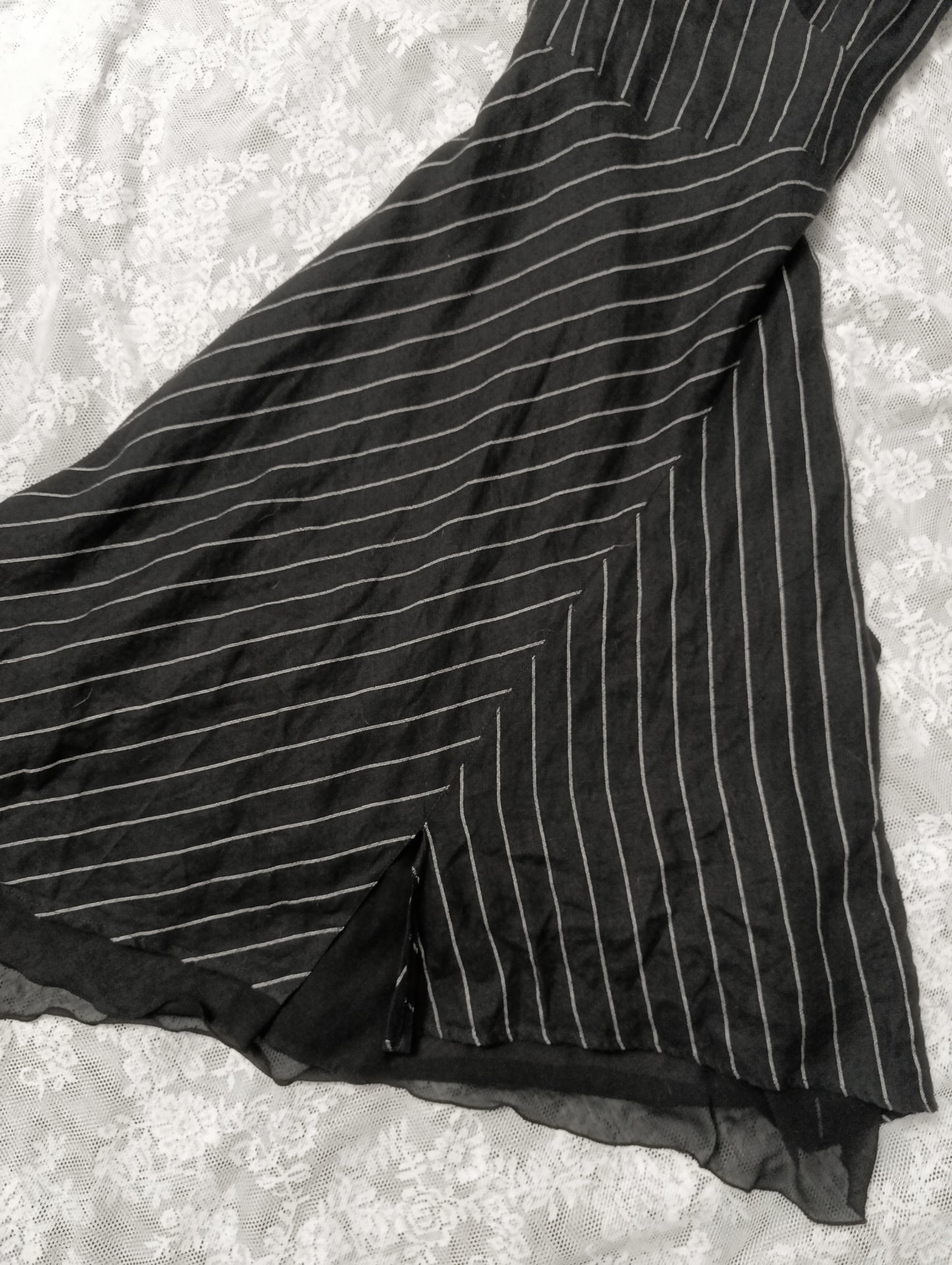 Linen Striped Halter Dress 𝜗ৎ