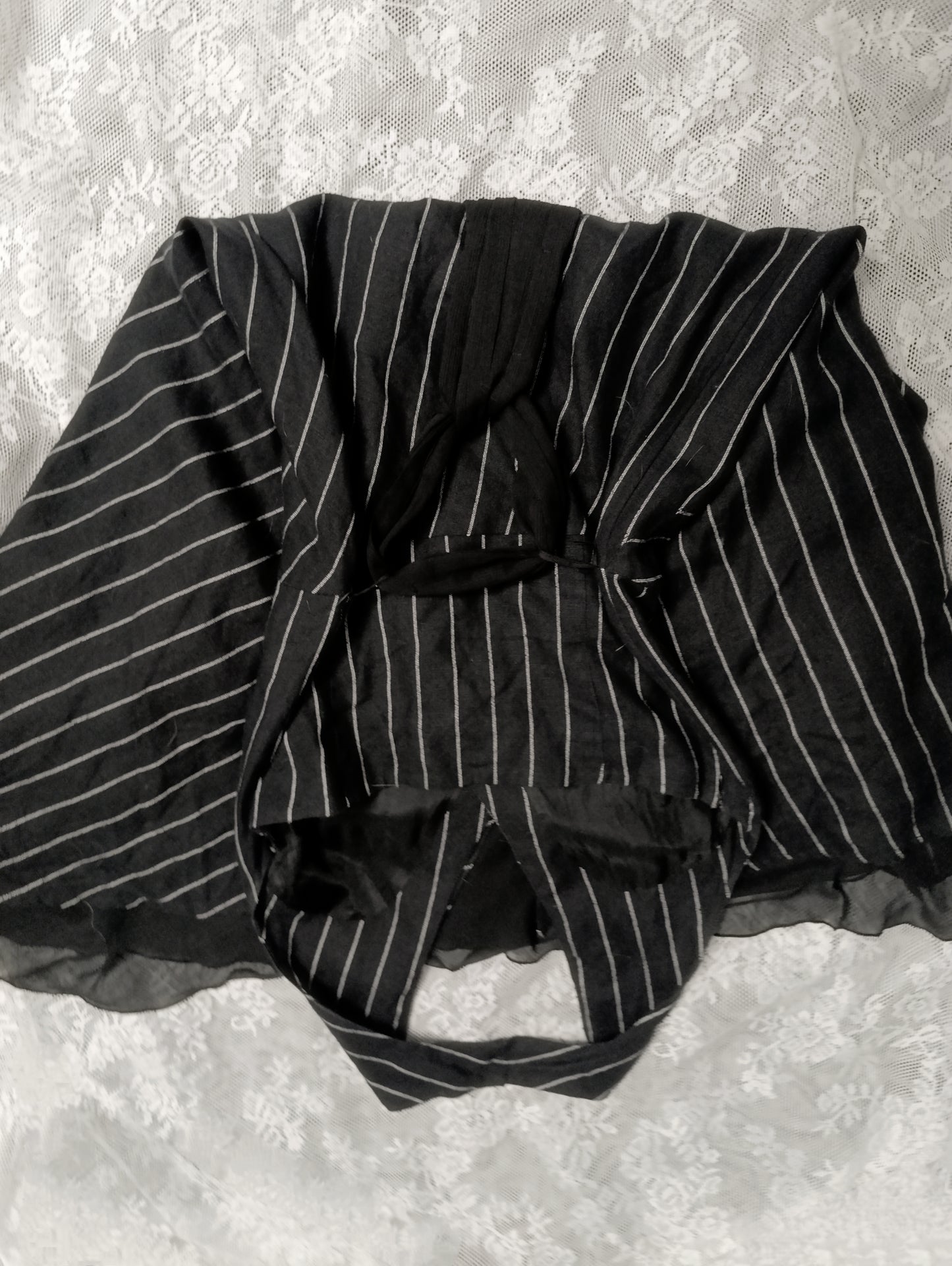 Linen Striped Halter Dress 𝜗ৎ