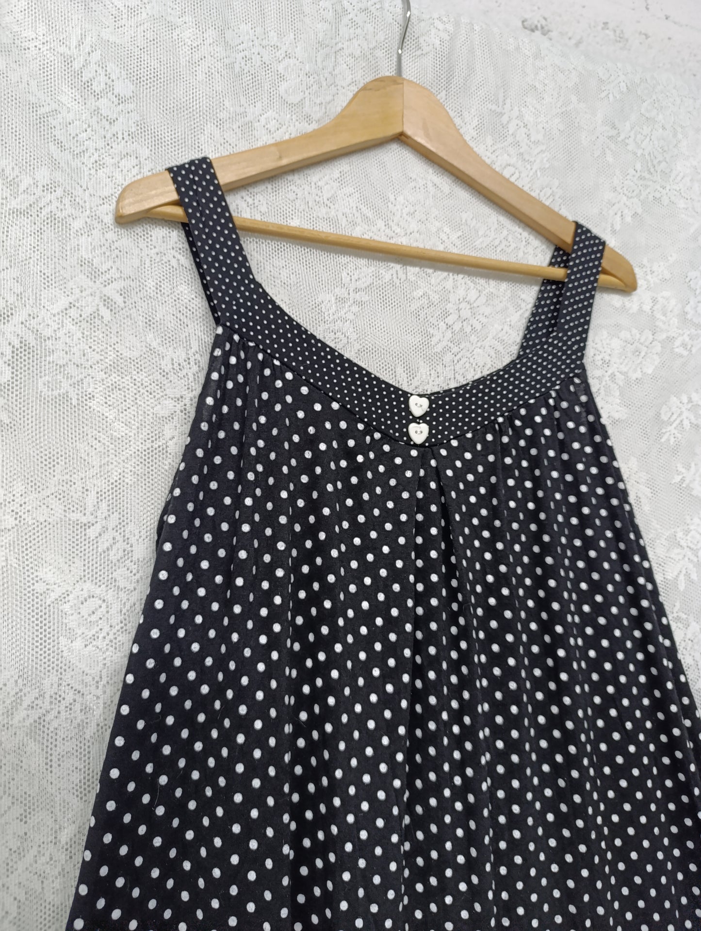 Polka Dot Babydoll Dress ₍^. .^₎⟆