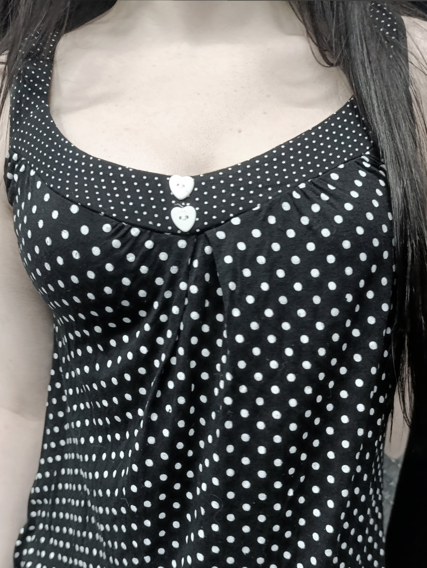 Polka Dot Babydoll Dress ₍^. .^₎⟆