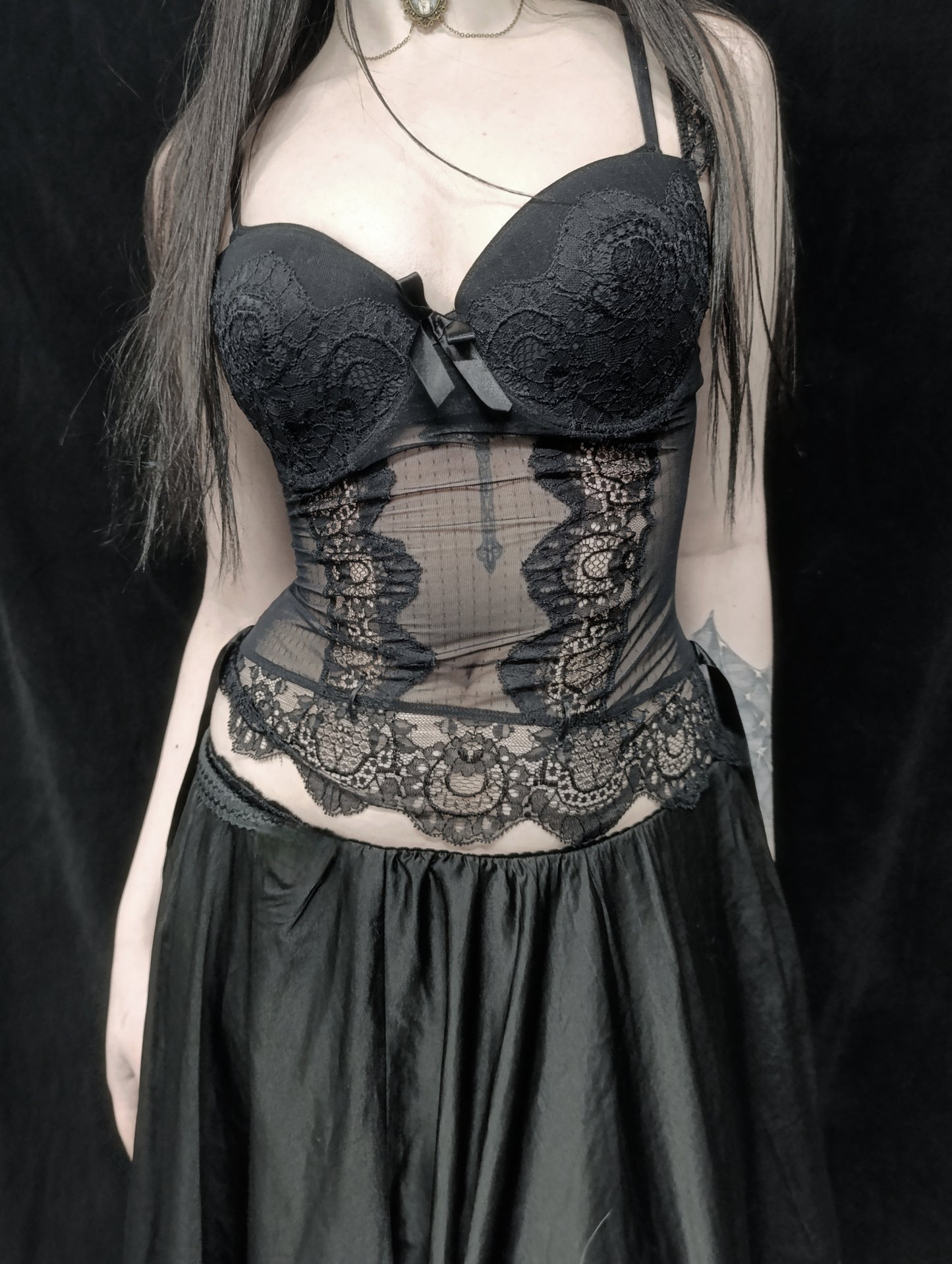 Lace Corset Top 𓆩♱𓆪