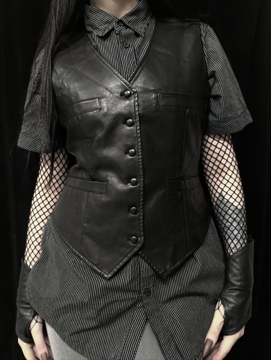 Faux Leather Vest ⚓︎