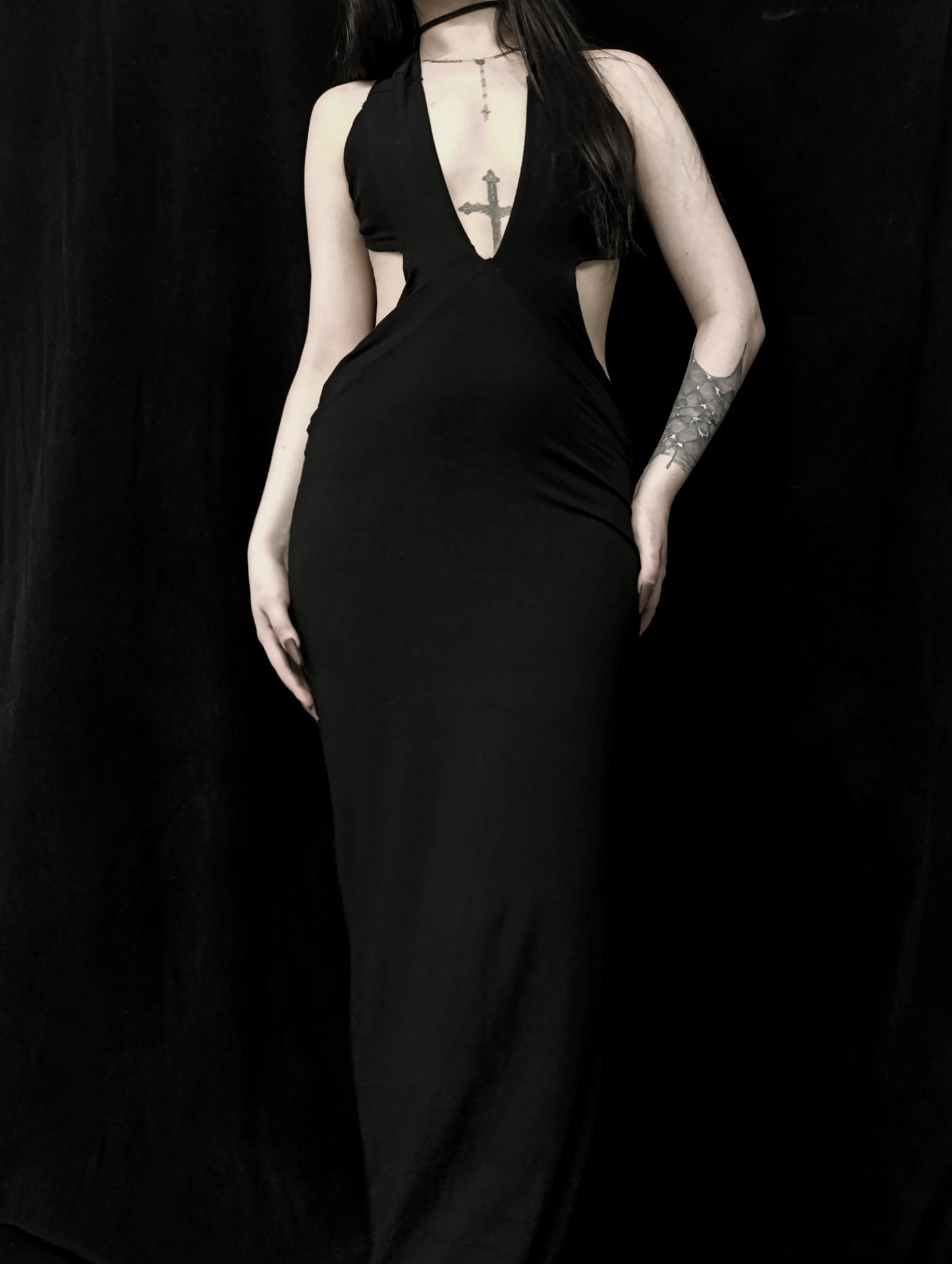 Backless Maxi Dress ༺♰༻