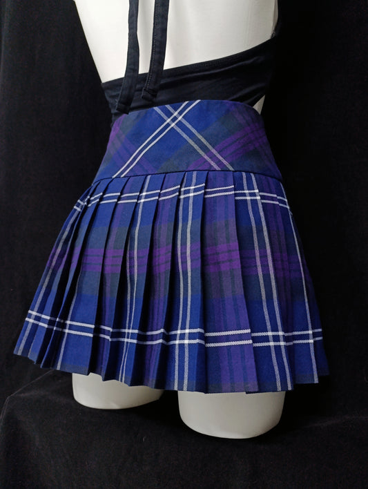 Purple Pleated Mini Skirt 𝜗ৎ