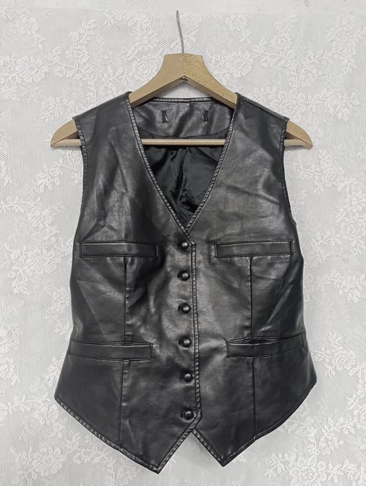 Faux Leather Vest ⚓︎