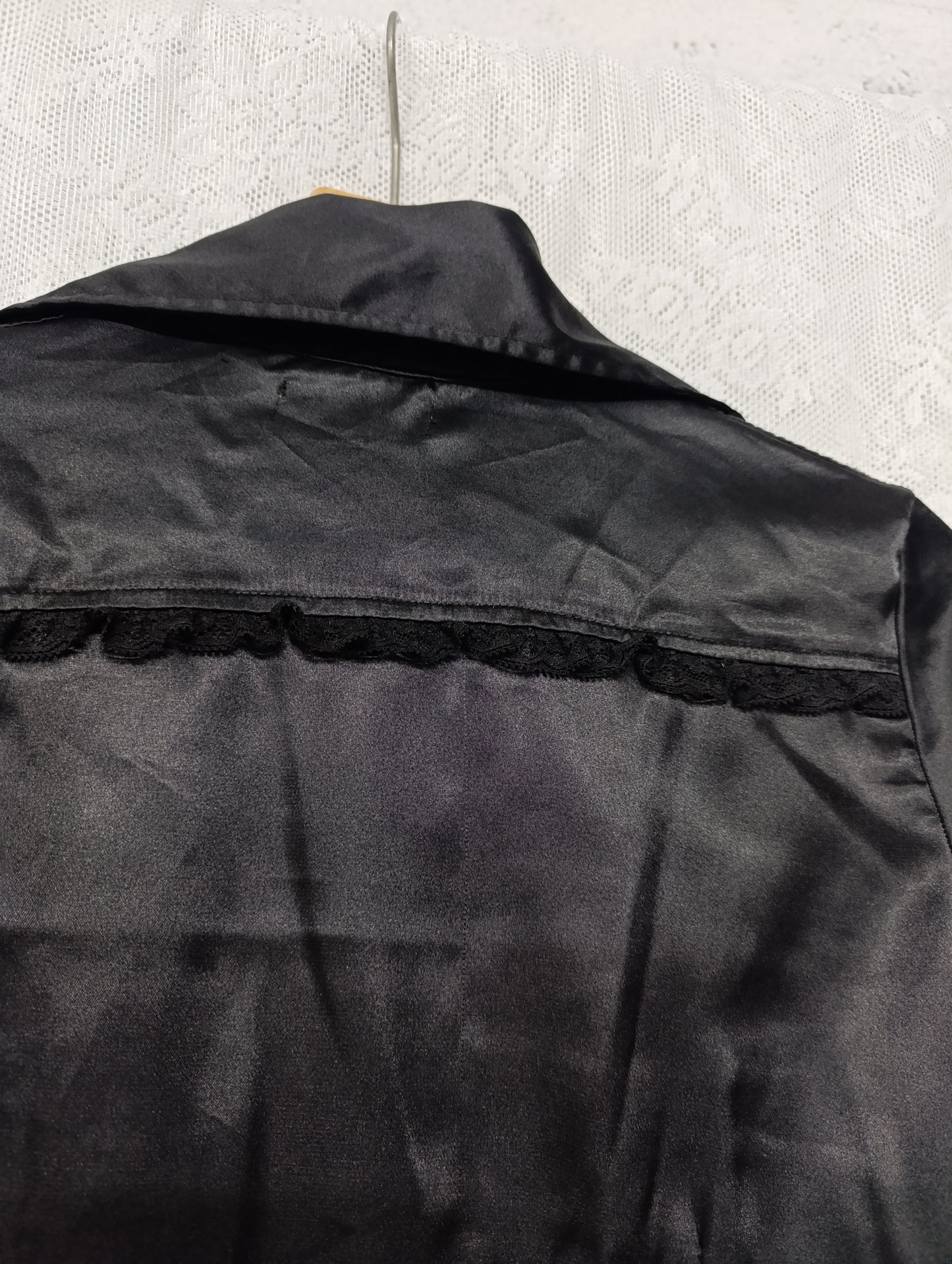 Satin Ruffle Blouse ✞︎