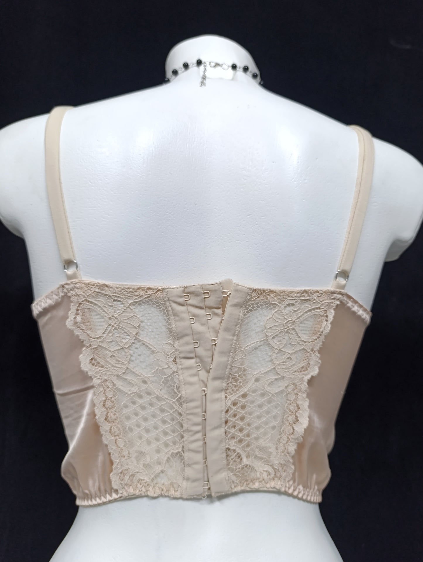 Powder Pink Lace Corset Top 𝜗ৎ