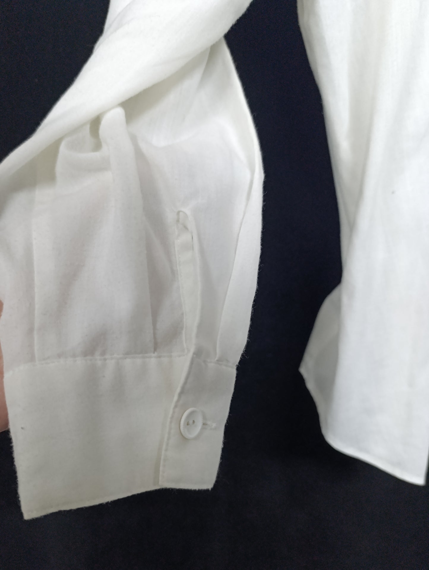 Vintage Cotton Ruffle Blouse 𝄞
