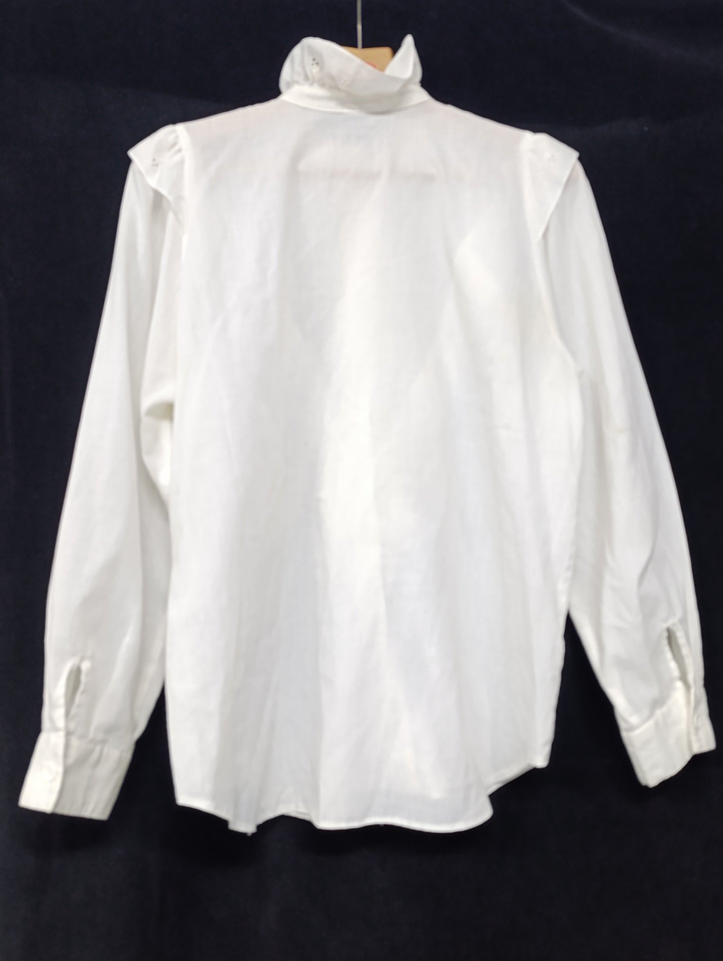 Vintage Cotton Ruffle Blouse 𝄞