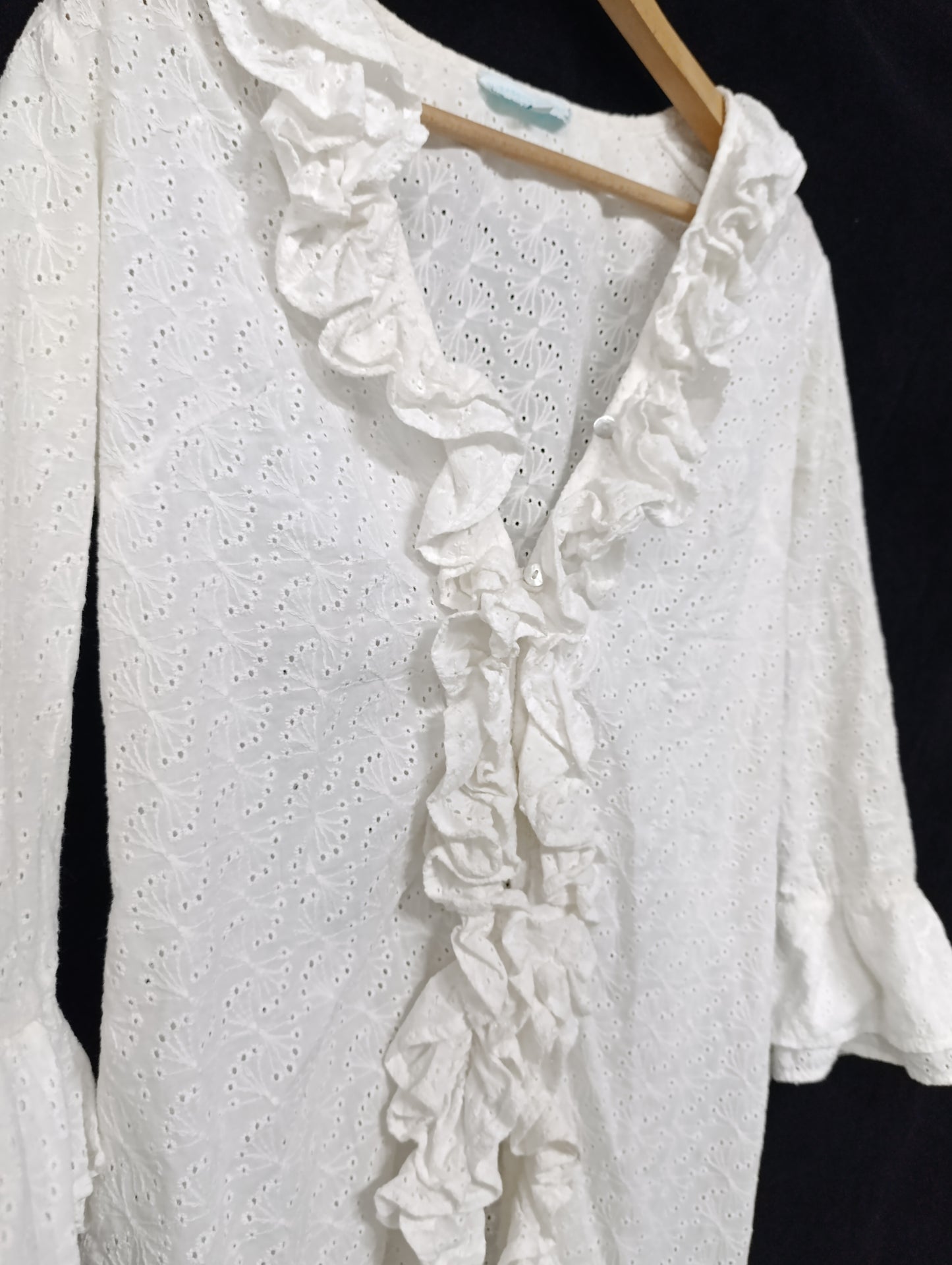 Cotton Ruffle Shirt 𓋹