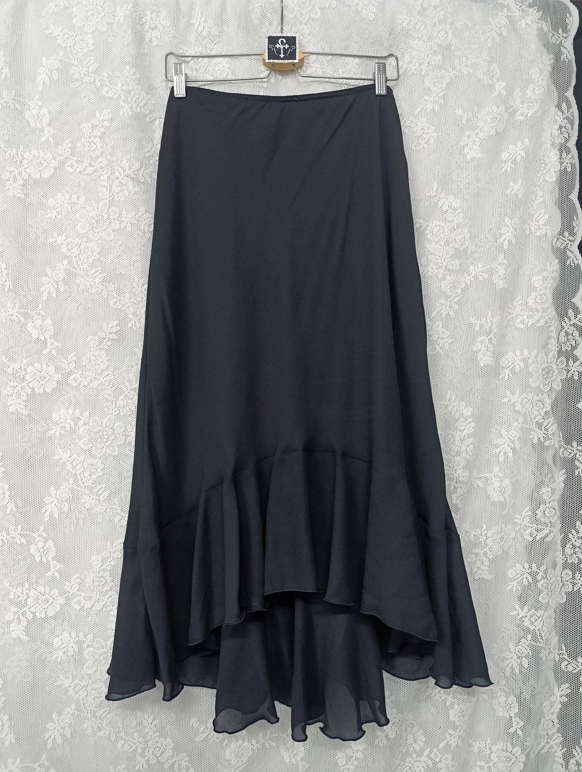 Asymmetric Maxi Skirt 𖤐⭒๋࣭