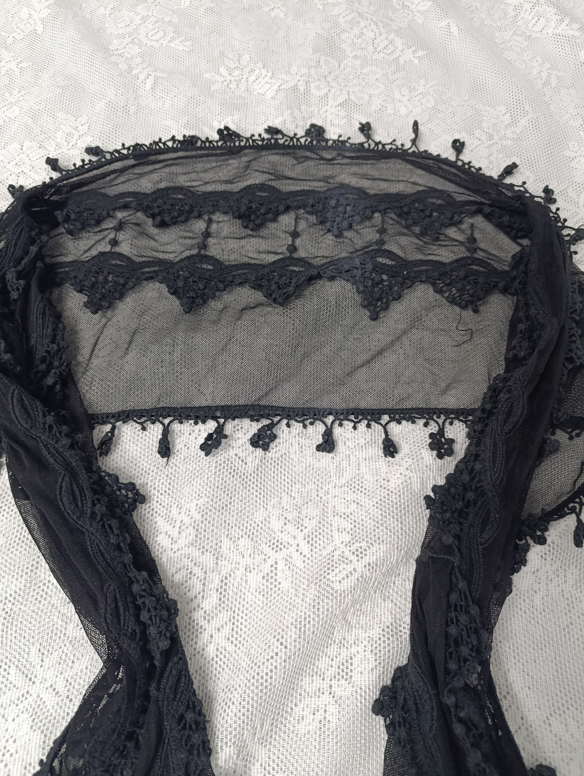Lace Mesh Scarf ༺♰༻