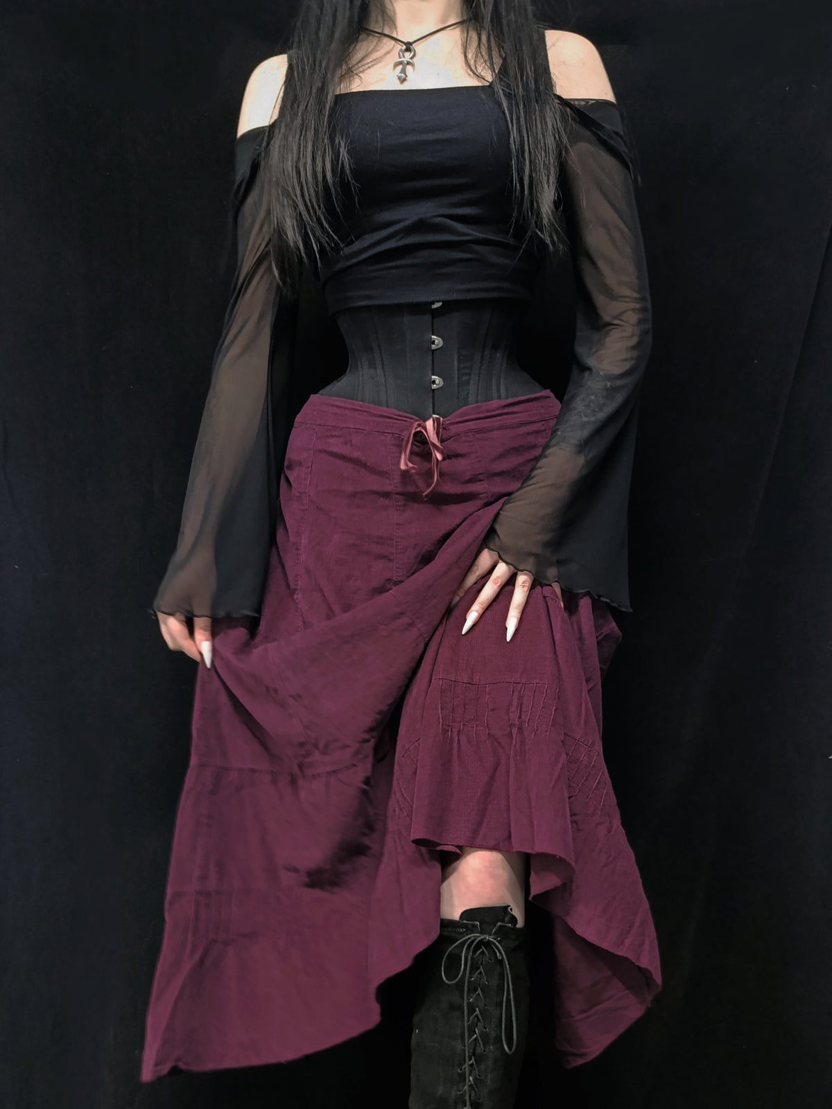 Purple Maxi Skirt ⛦