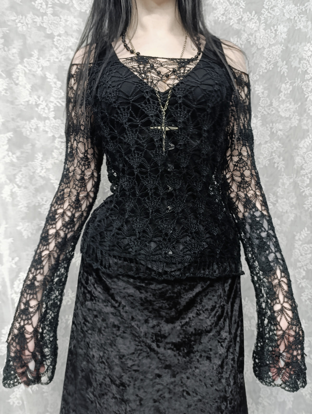 Lace Knit Sweater ⊹₊⟡⋆
